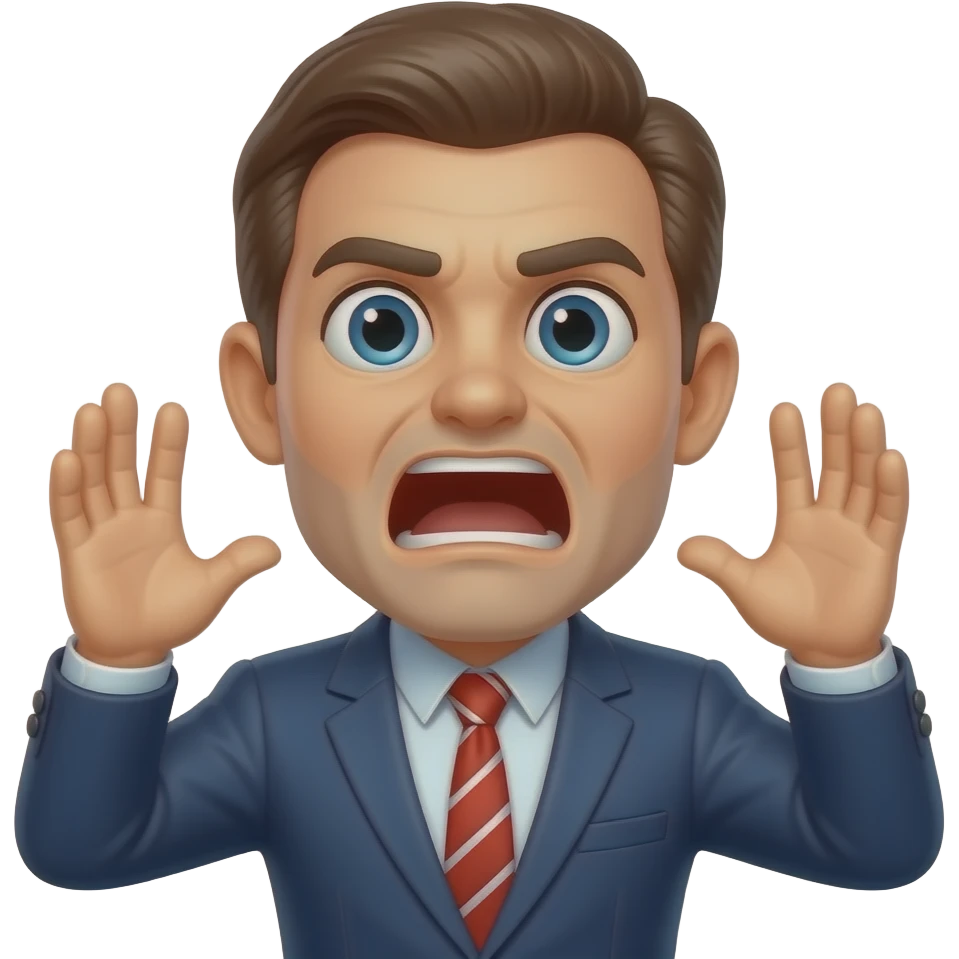 도와달라고 help를 외치는 사장님 emoji