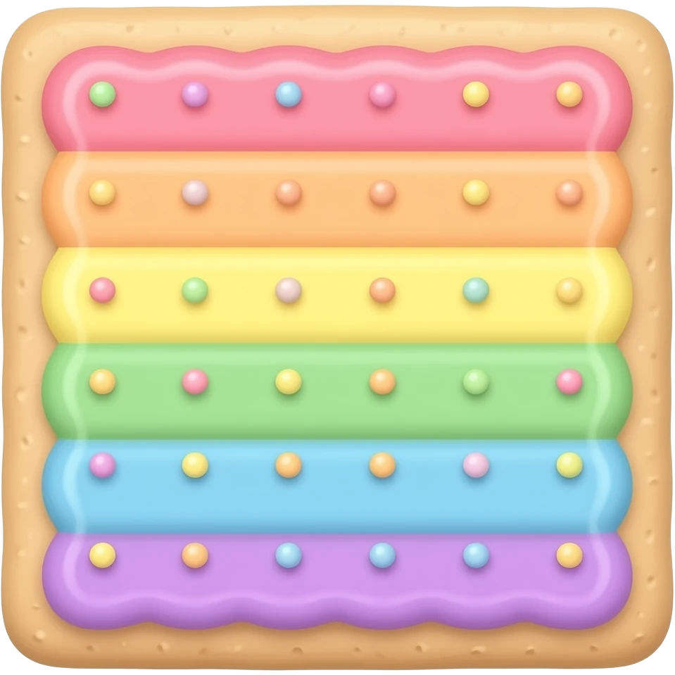 pastel rainbow poptarts emoji