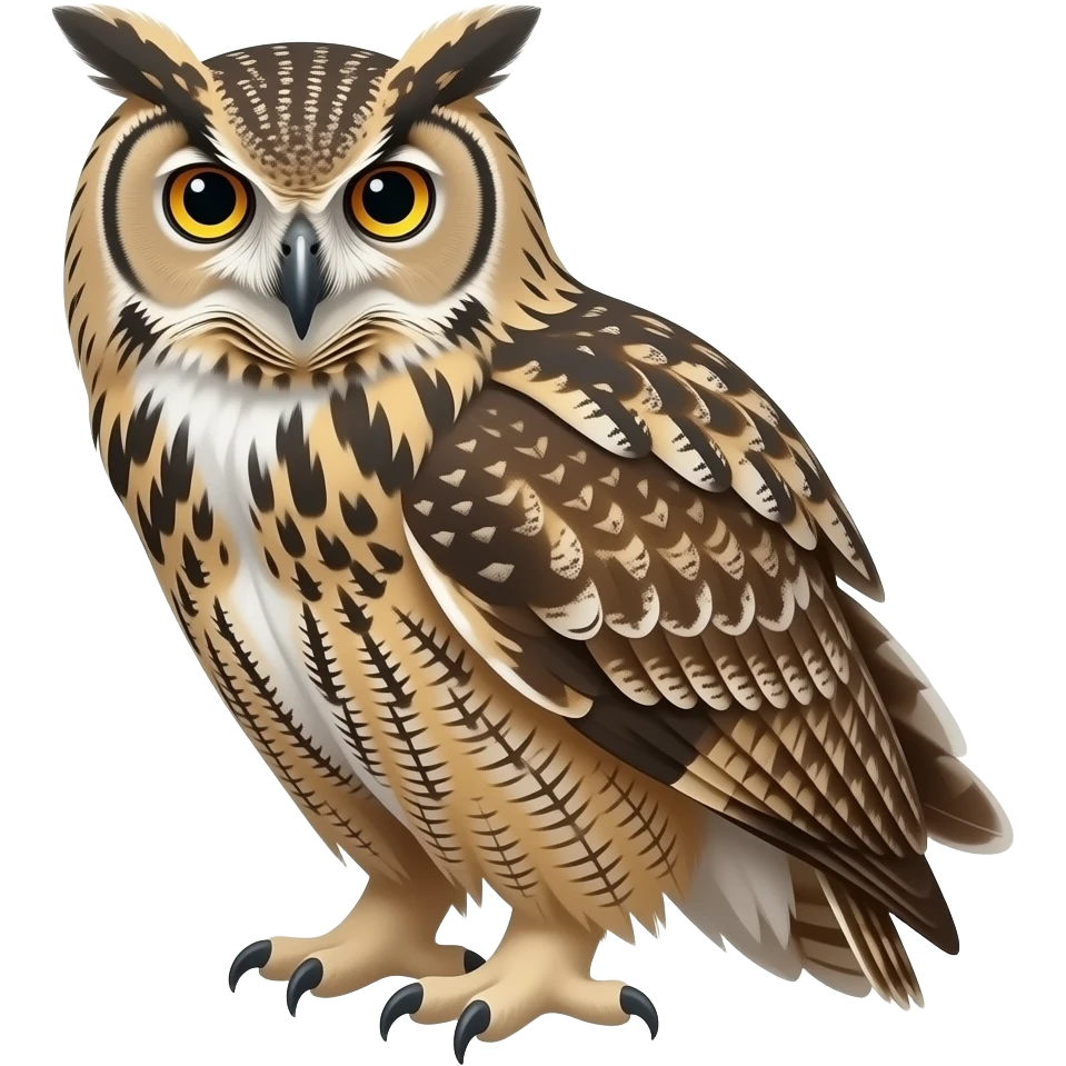 Eurasian eagle owl emoji