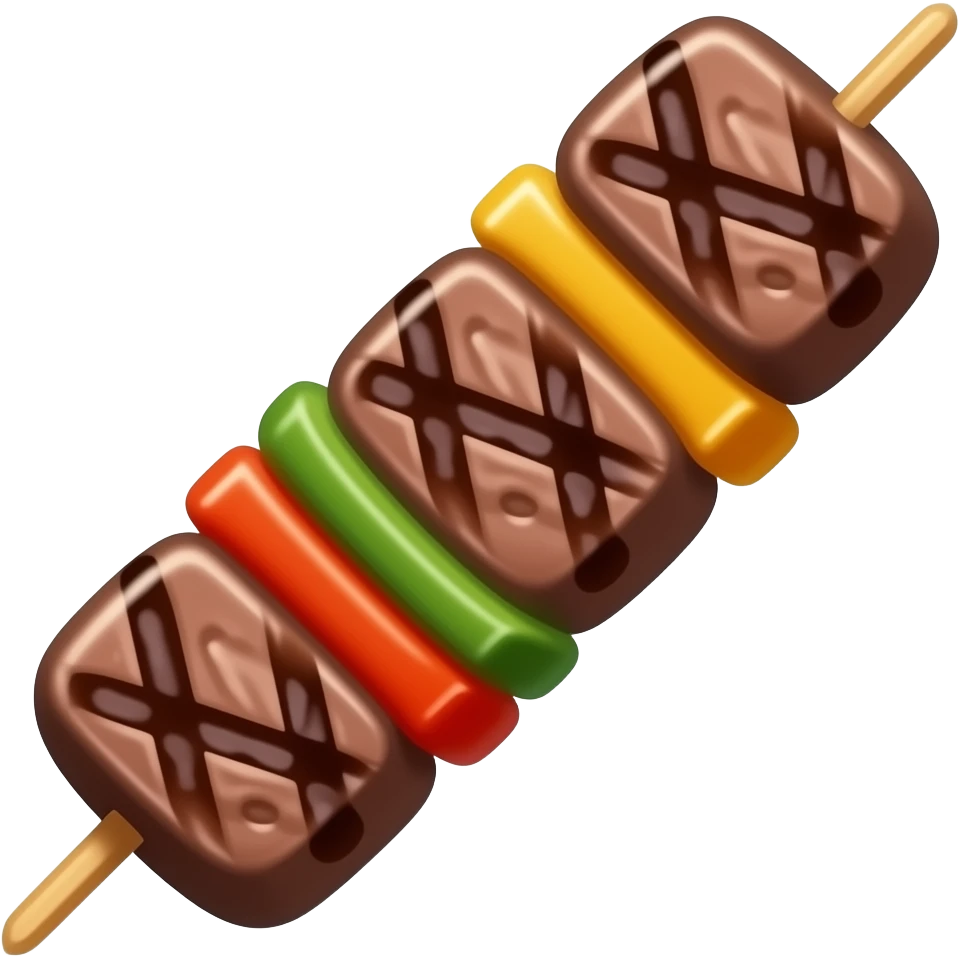 Pincho de carne asada emoji