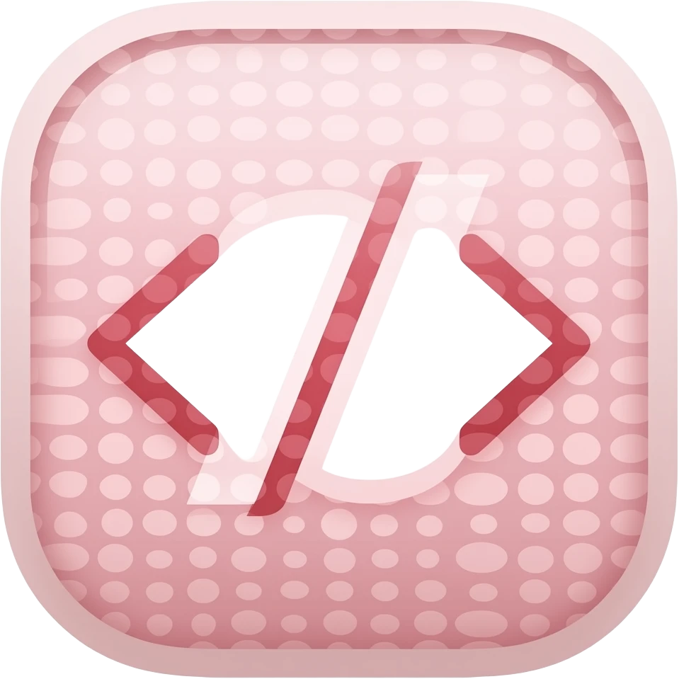 HTML pink emoji