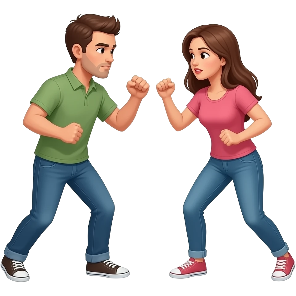 Couple fight emoji