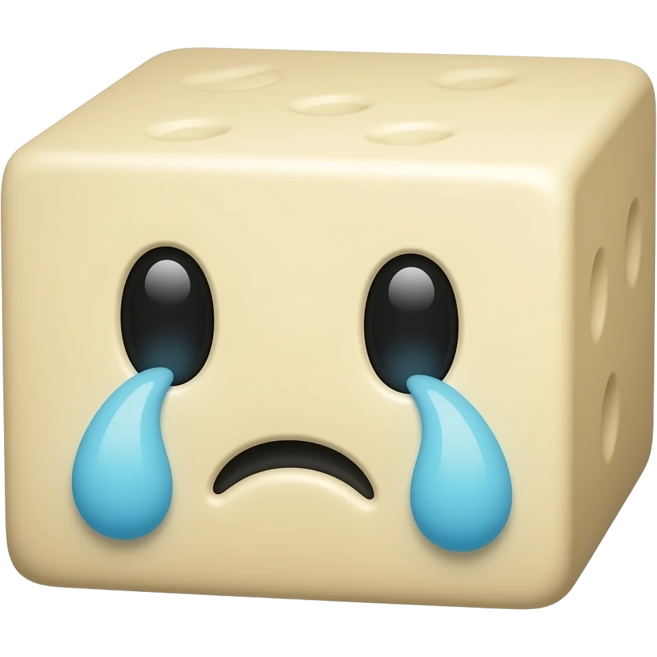 crying tofu emoji