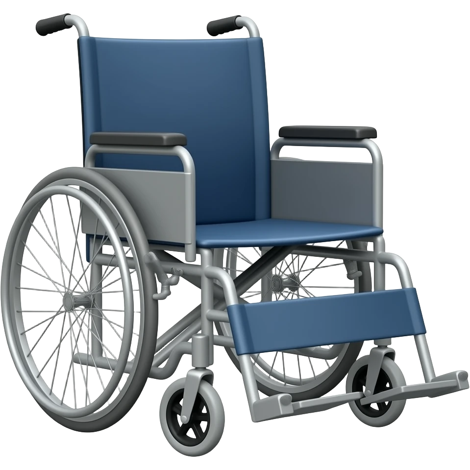 wheel chair simple and cartoon style emoji
