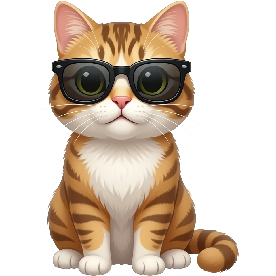 Cat wearing sunglasses emoji