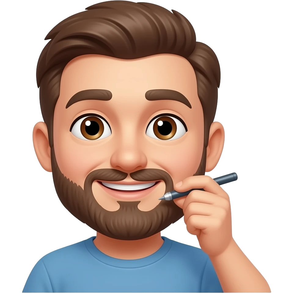 a person writing a script on the heart emoji