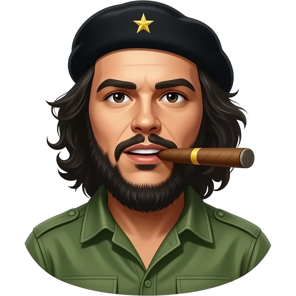 che guevara smile big cigar emoji