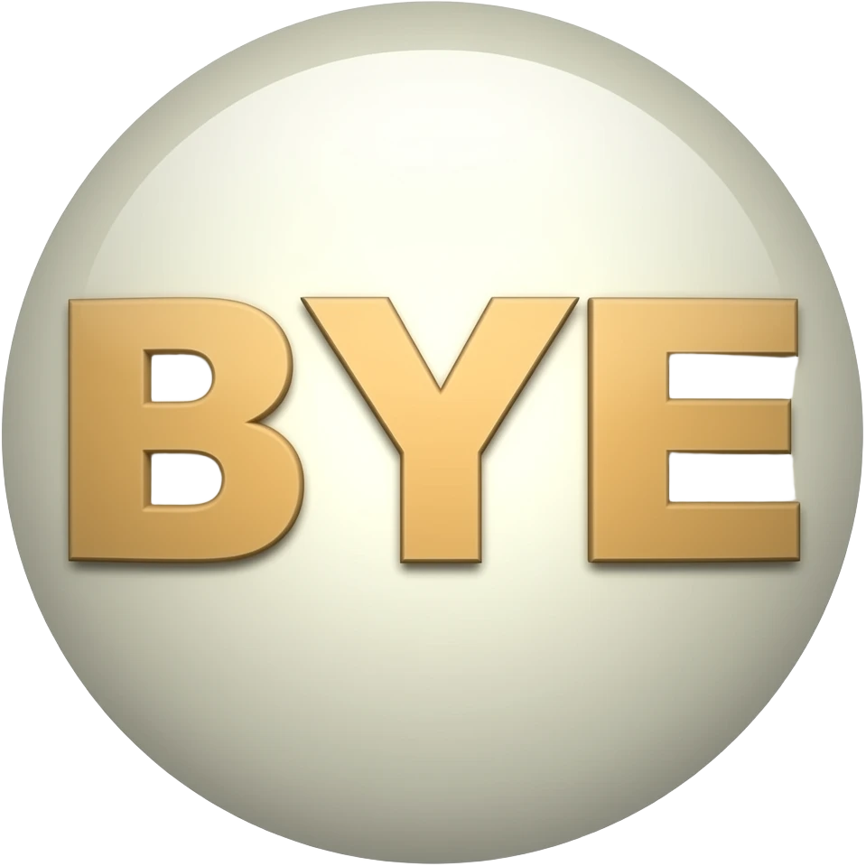 BYE emoji