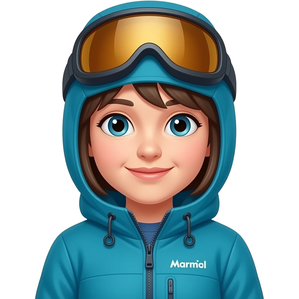 Fille déguisement animal marmotte emoji