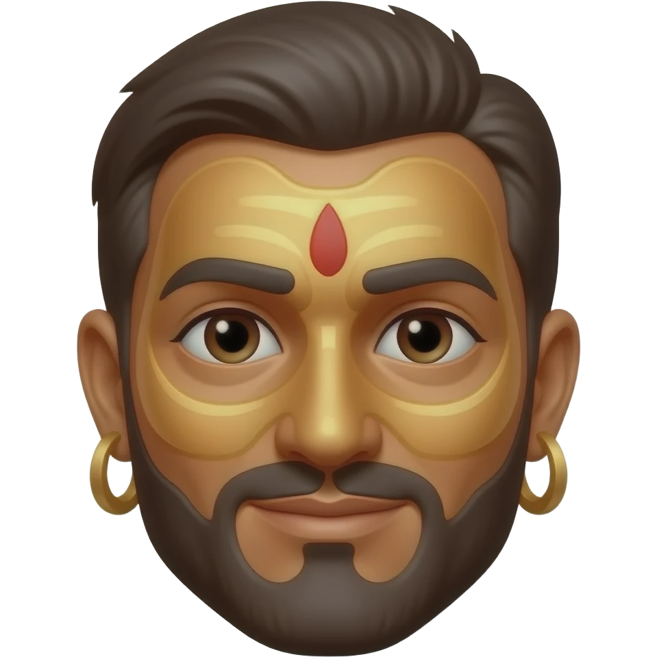 face with krish mask emoji