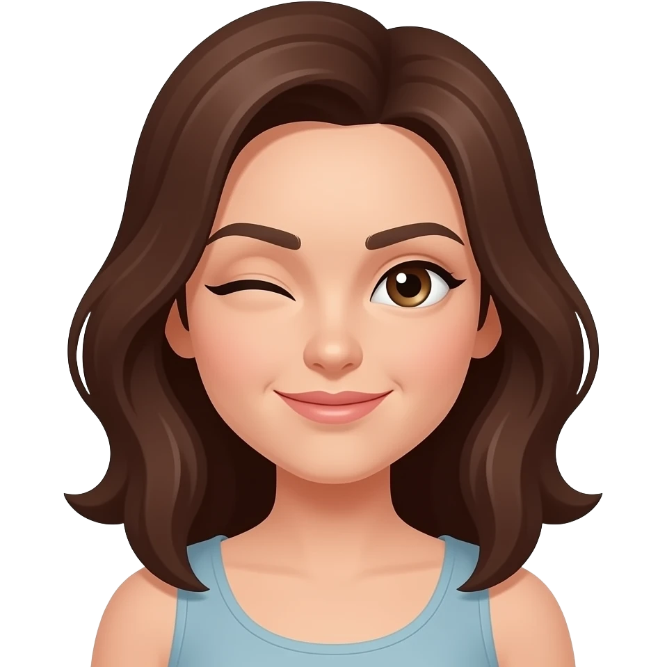 female brown hair light skin rolling her eyes emoji
