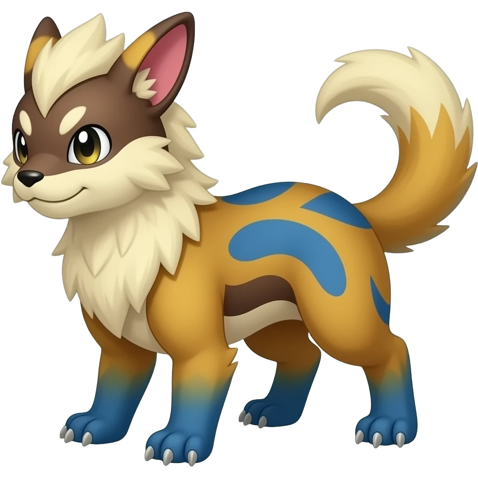 Pyroar-Furret-Shinx-Luxio-Luxray-Fakémon-hybrid emoji