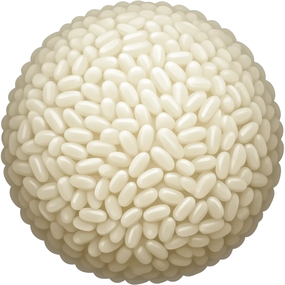Rice molded into a ball shape emoji