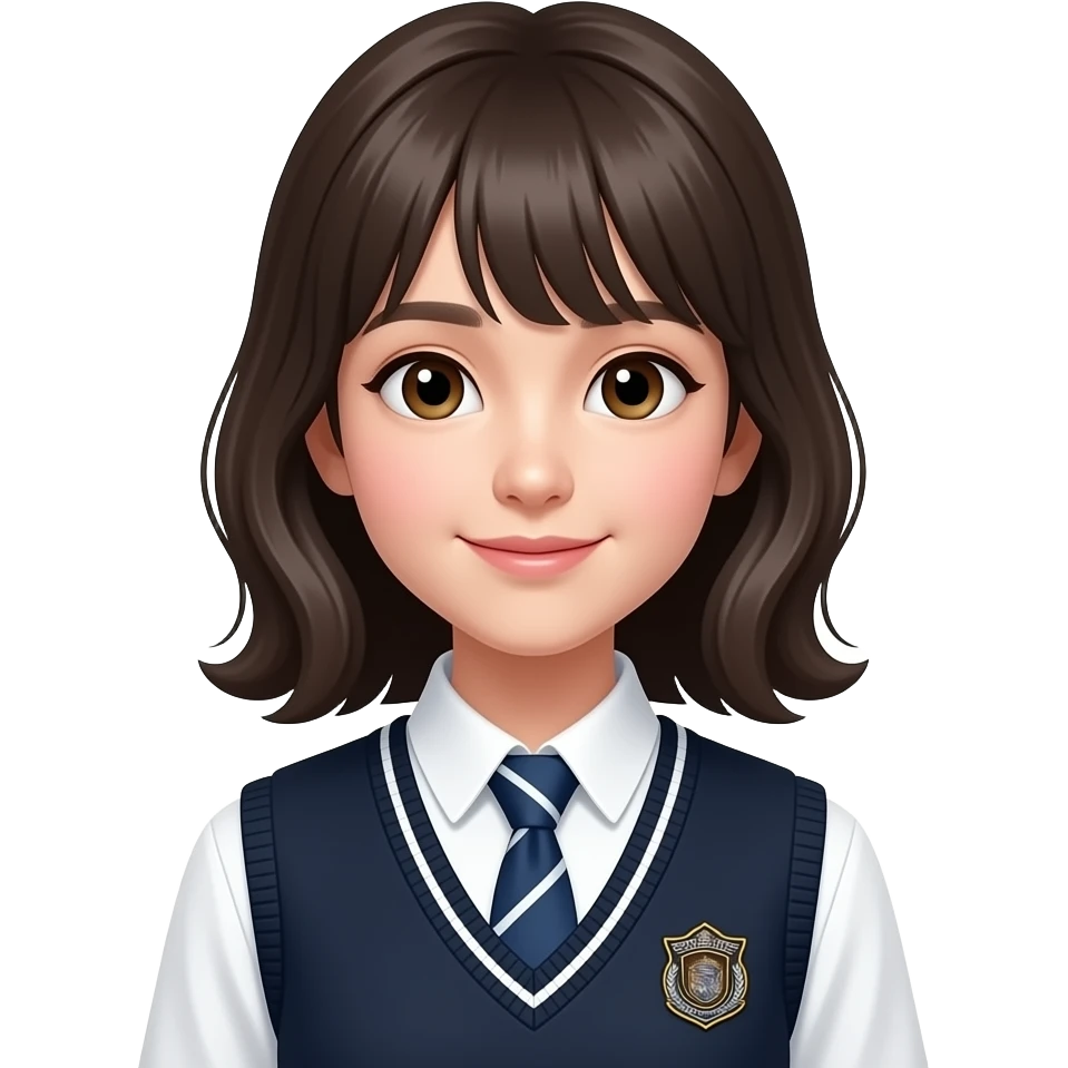 Human with school uniform emoji