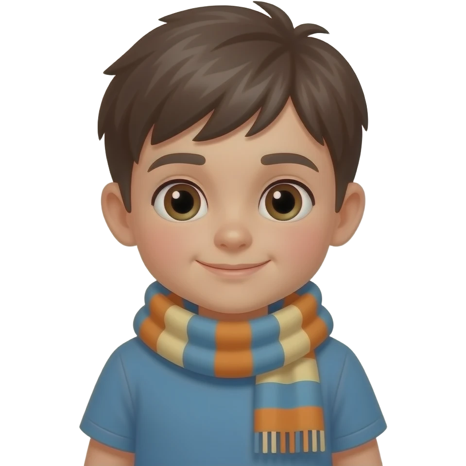 kid with scarf emoji