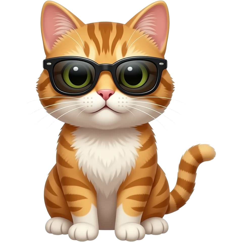 Cat wearing sunglasses emoji