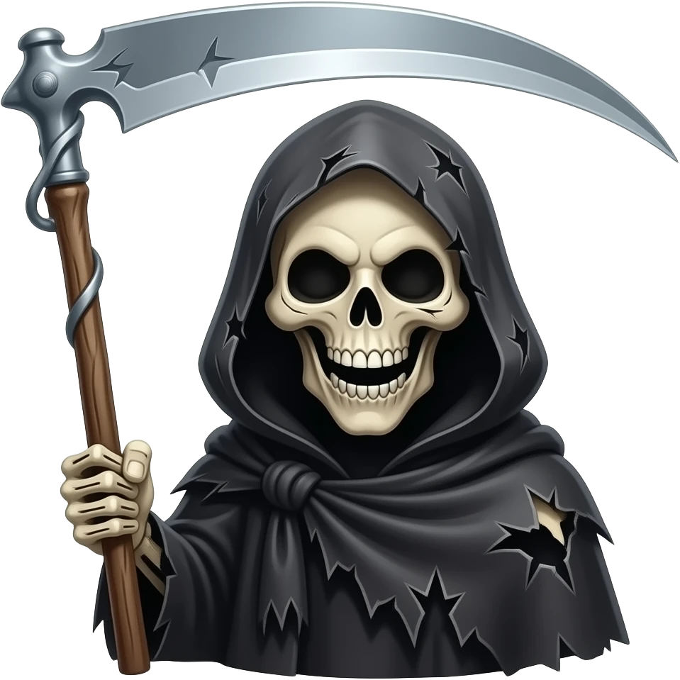 Grim Reaper happy emoji