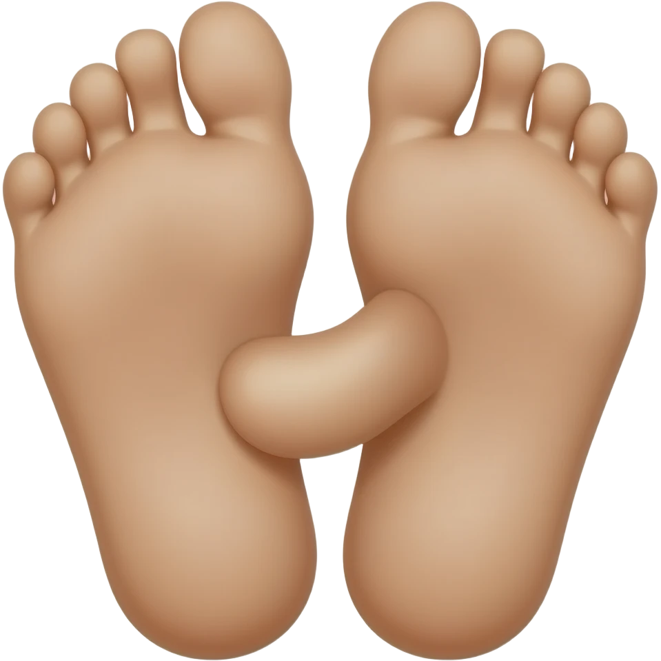 Put soles of 2 feet together touching eachother and put cum on them emoji