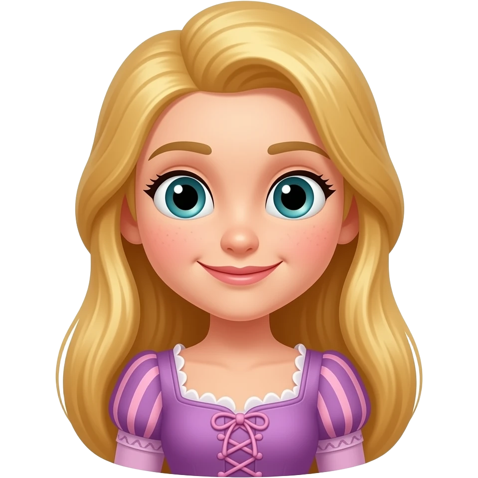 Rapunzel cartoon emoji
