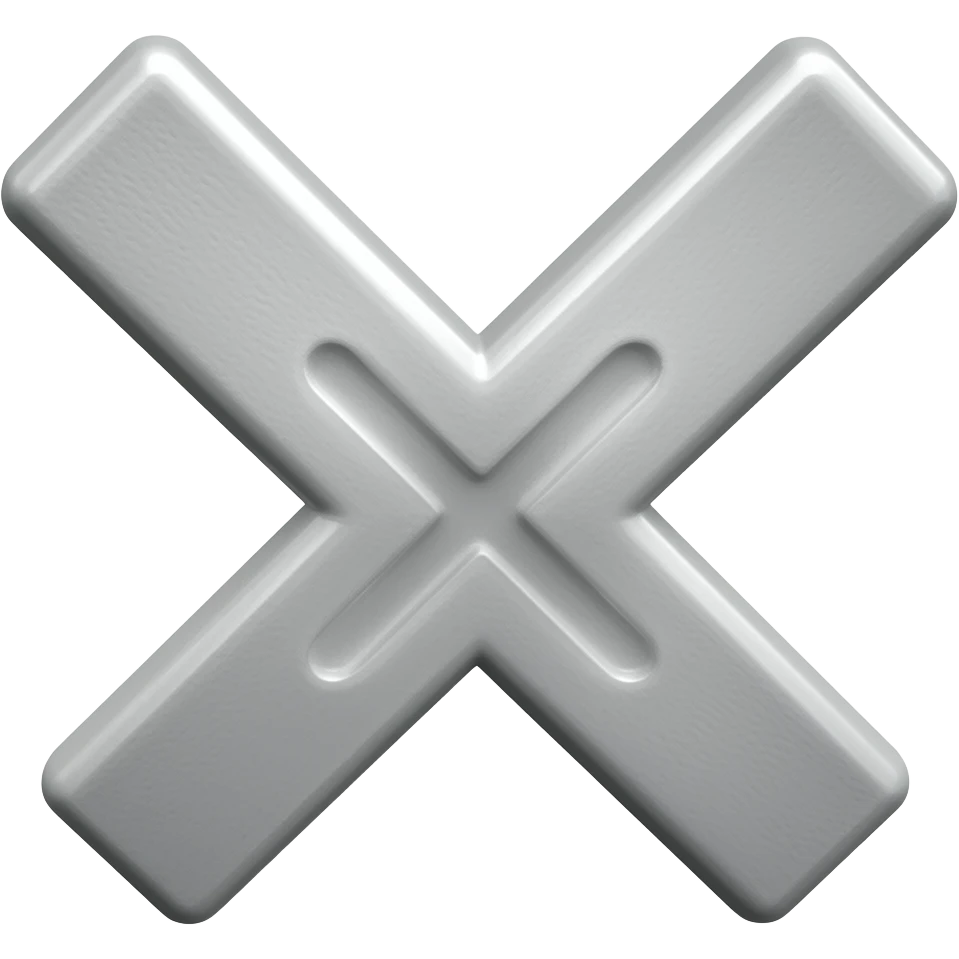 Upside down cross emoji