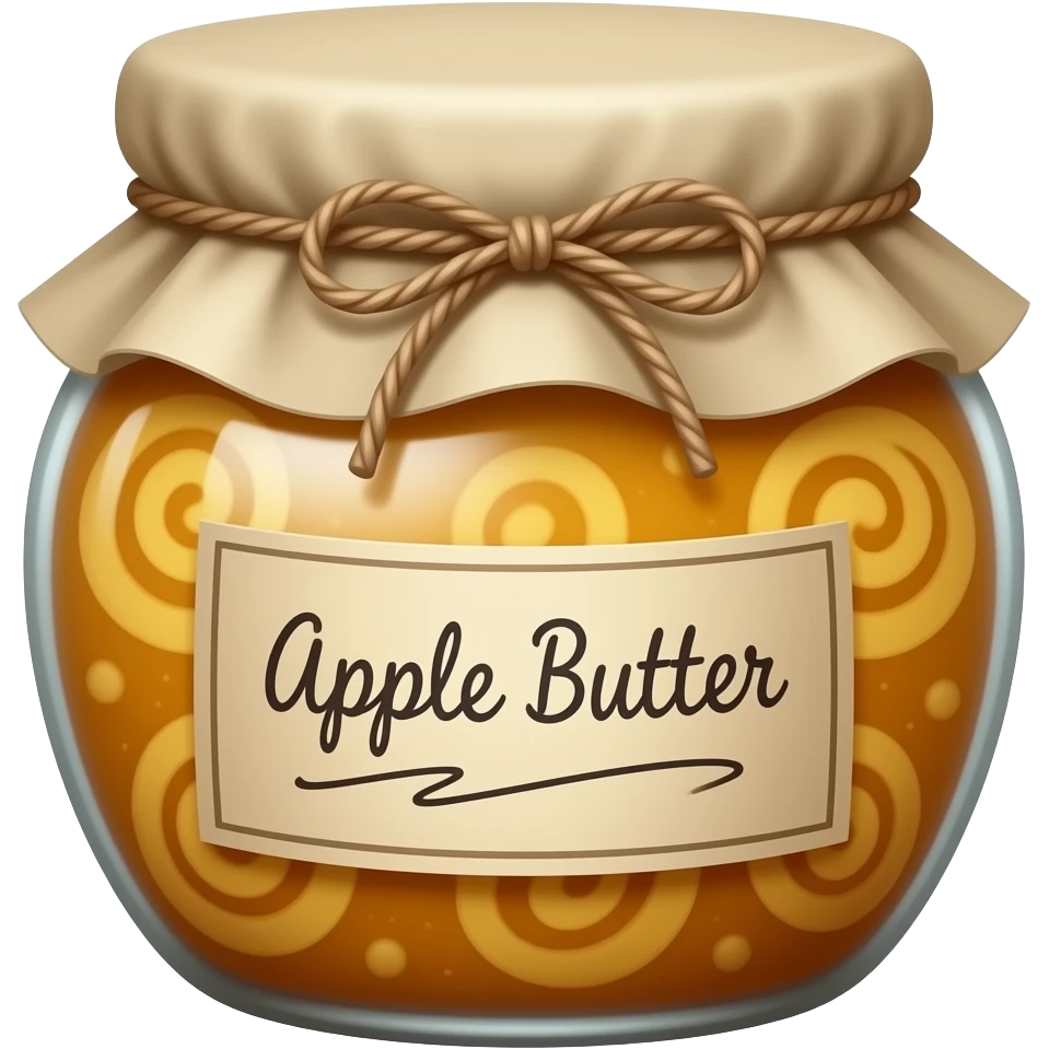jar of homemade APPLE BUTTER emoji | AI Emoji Generator