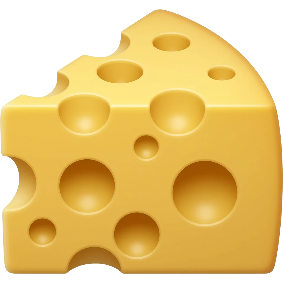 Cheddar and Parmesan cheese emoji