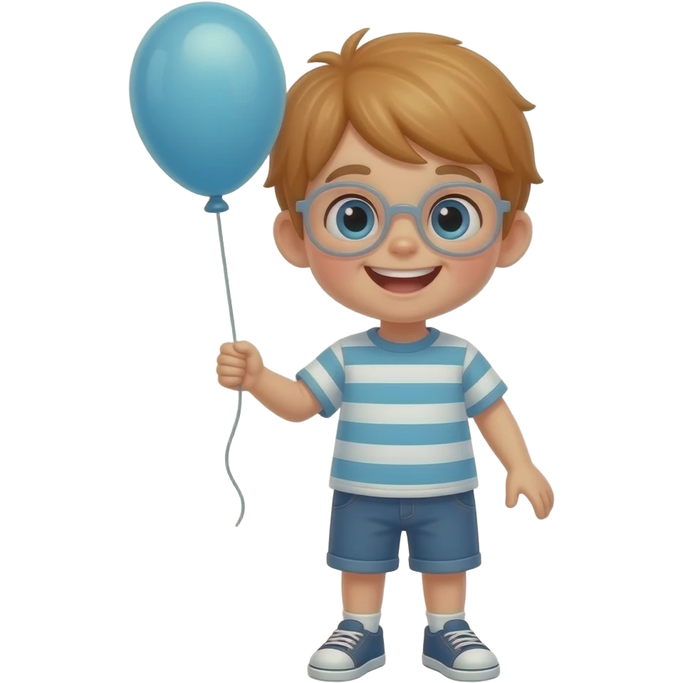 enfant qui s'amuse avec un ballon emoji