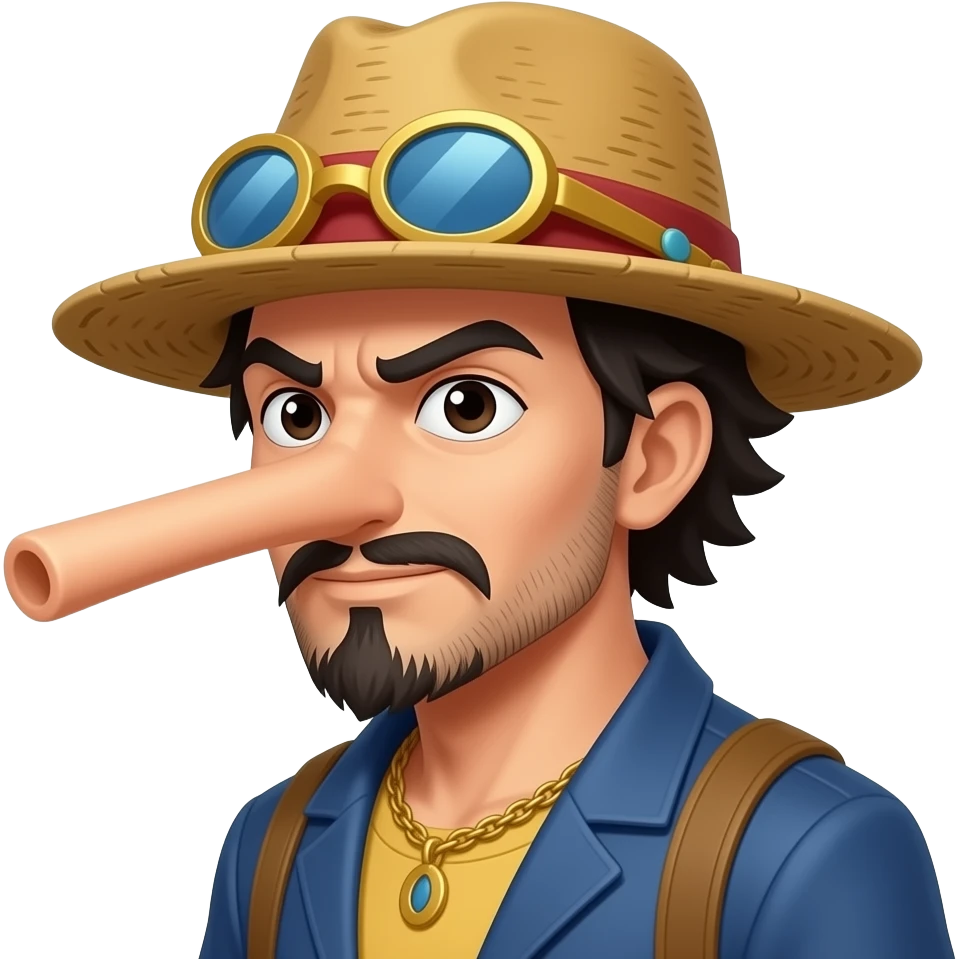 Long nose usopp emoji
