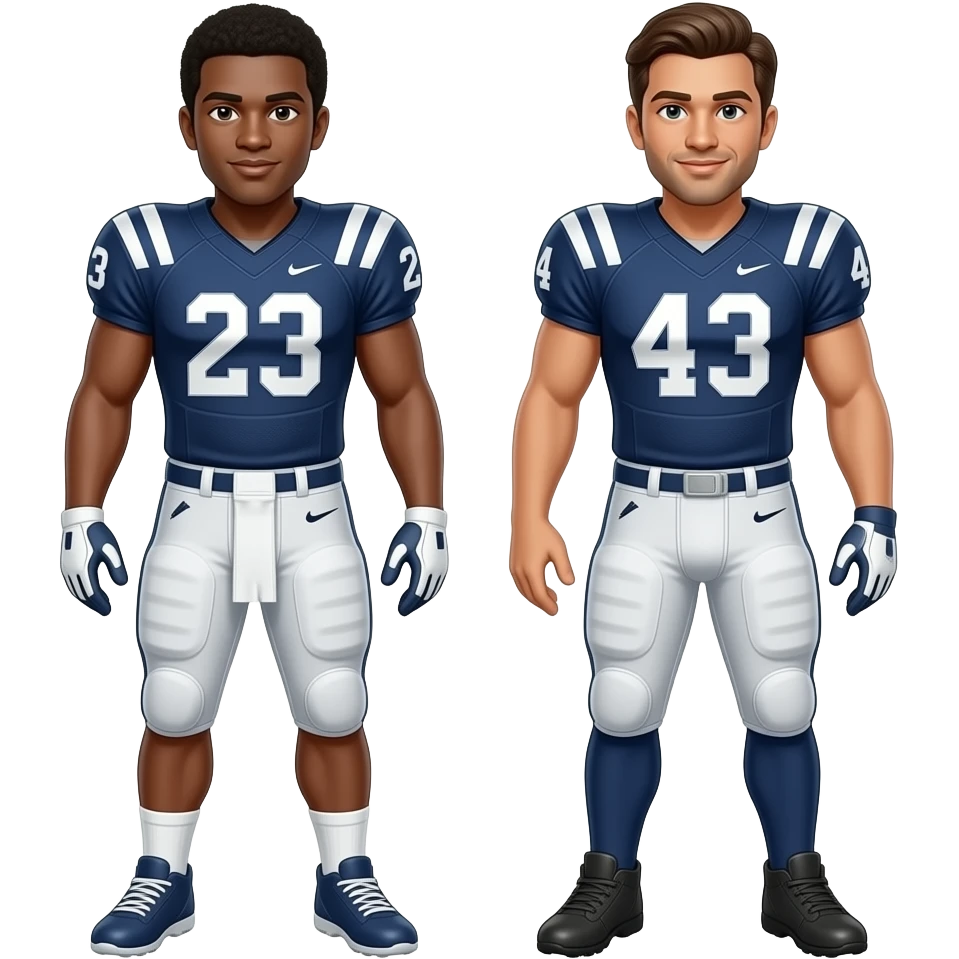 YAN YANA DURAN 2 ADAM VE FUTBOL FORMALI emoji