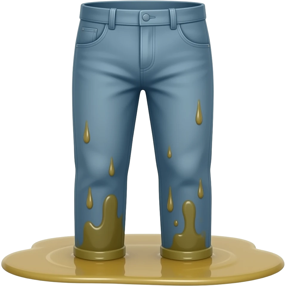 pee pants without human emoji