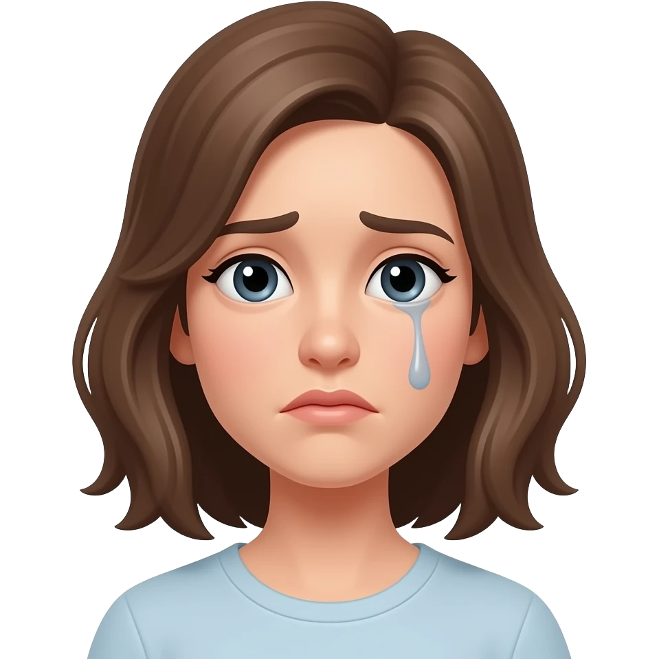mujer trsite emoji