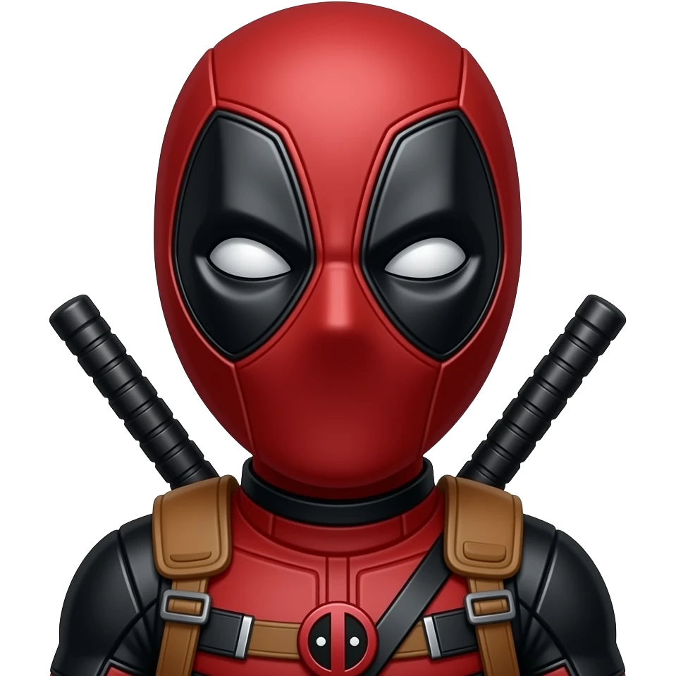 Make Deadpool  silly emoji