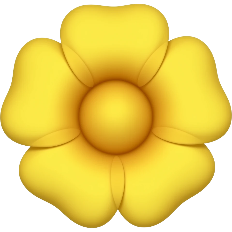Yellow flower emoji