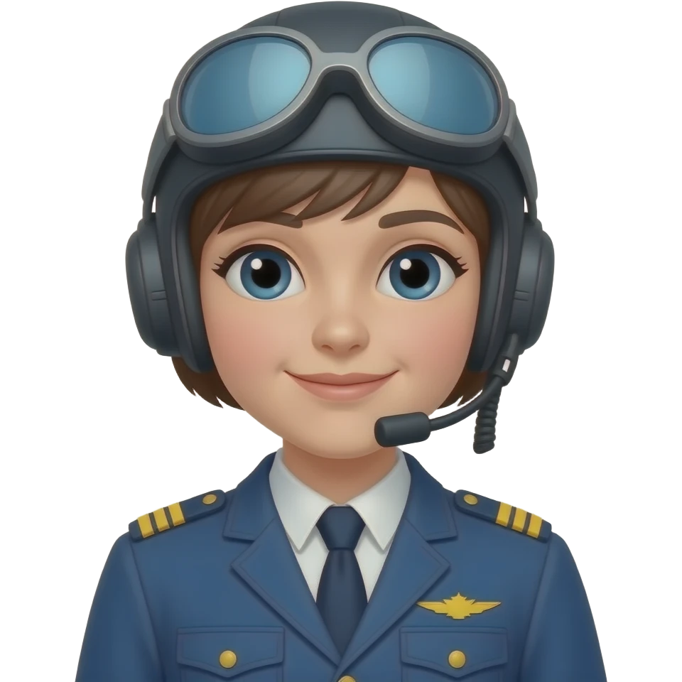 girl pilot emoji
