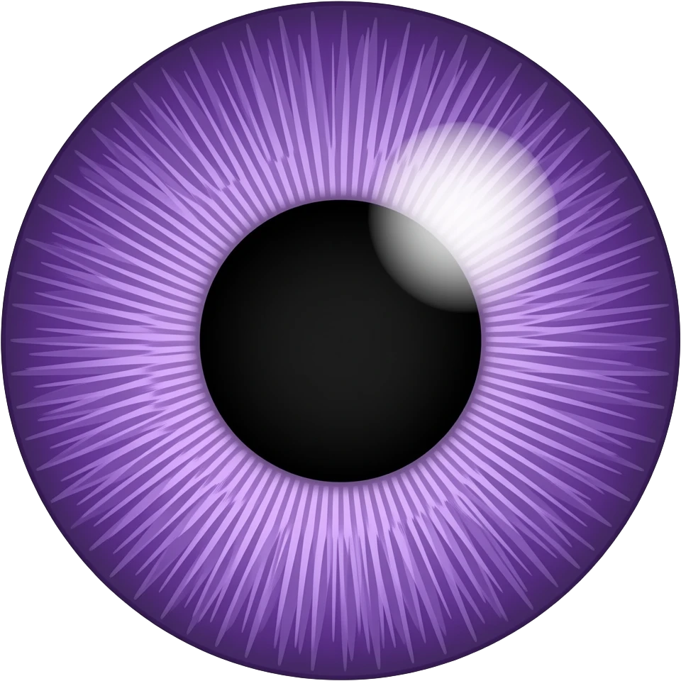 Create a purple ripple pattern eye in this image emoji