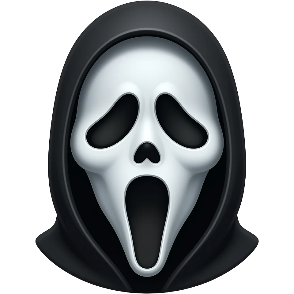 A Ghostface head emoji