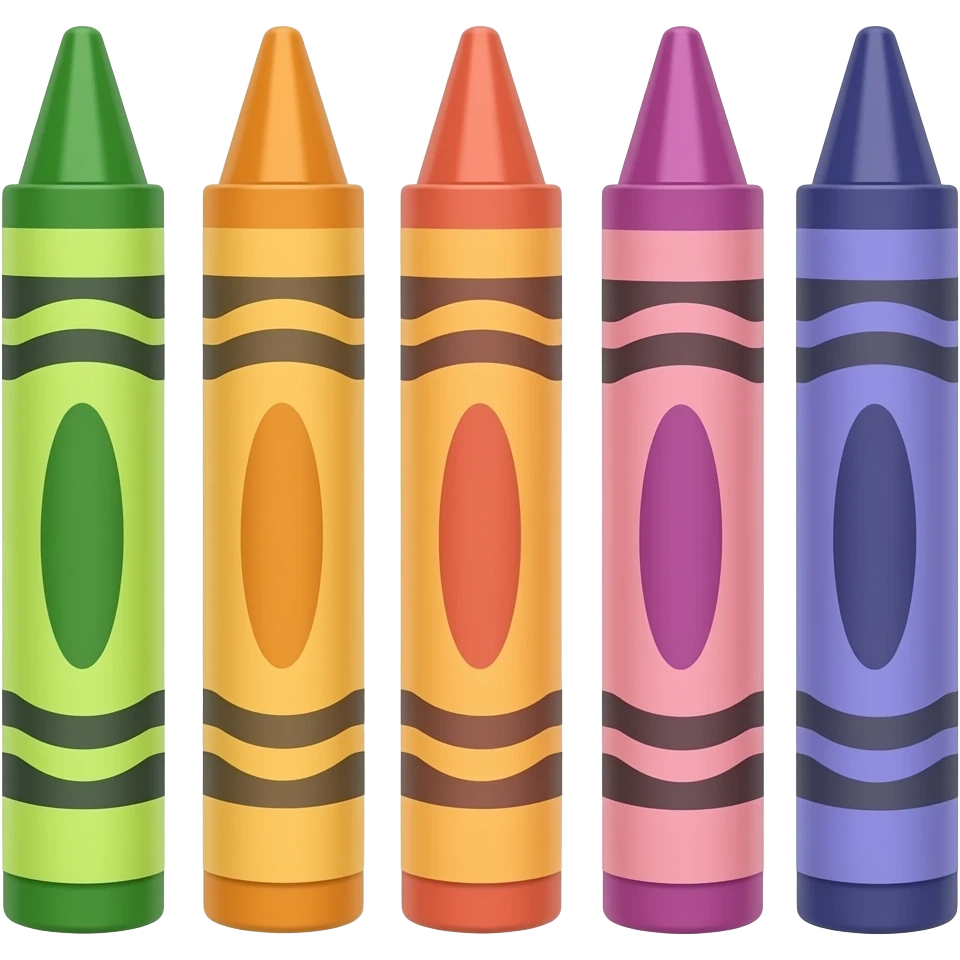 crayons emoji