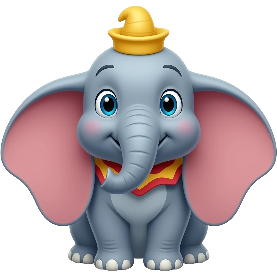 dumbo looking up emoji