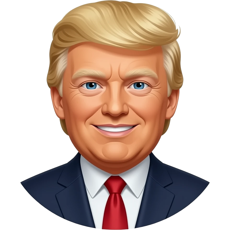Trump emojis for happy emoji