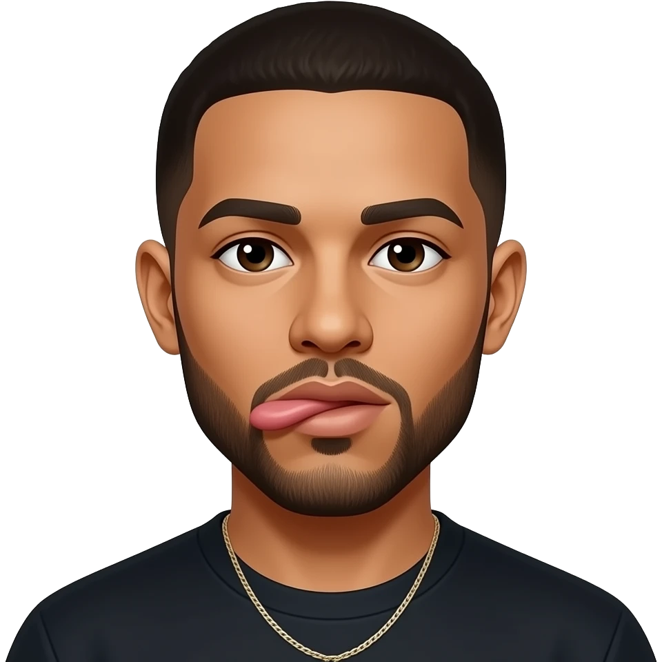 Drake biting his lower lip emoji