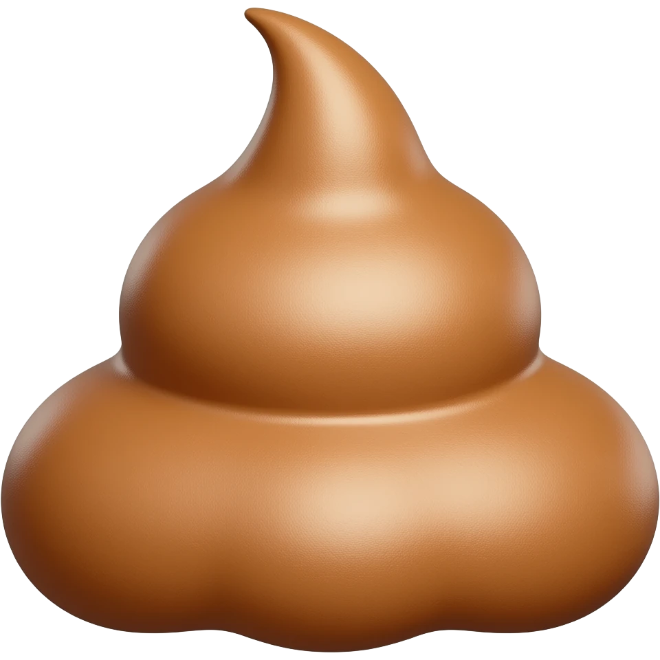 ice cream in the form of shit emoji