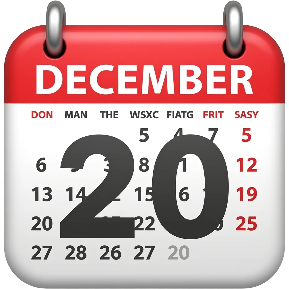 31 December emoji