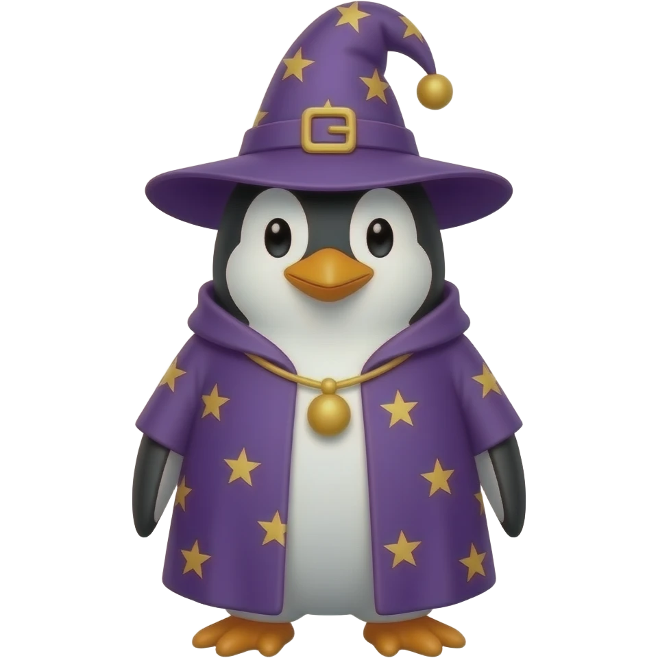 wizard penguin emoji