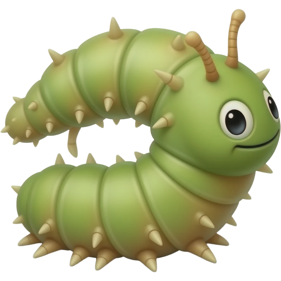 Grass worm emoji