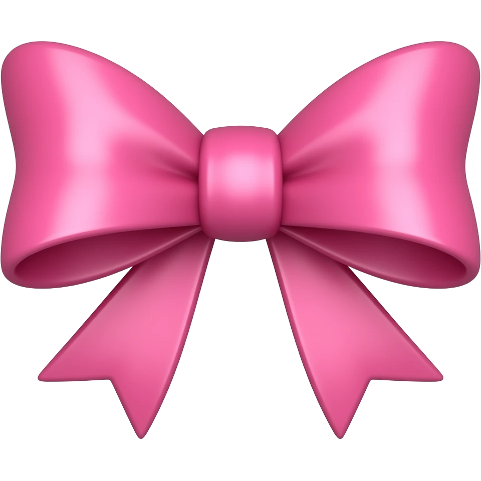pink bow emoji