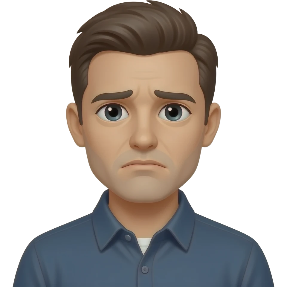 sad man emoji