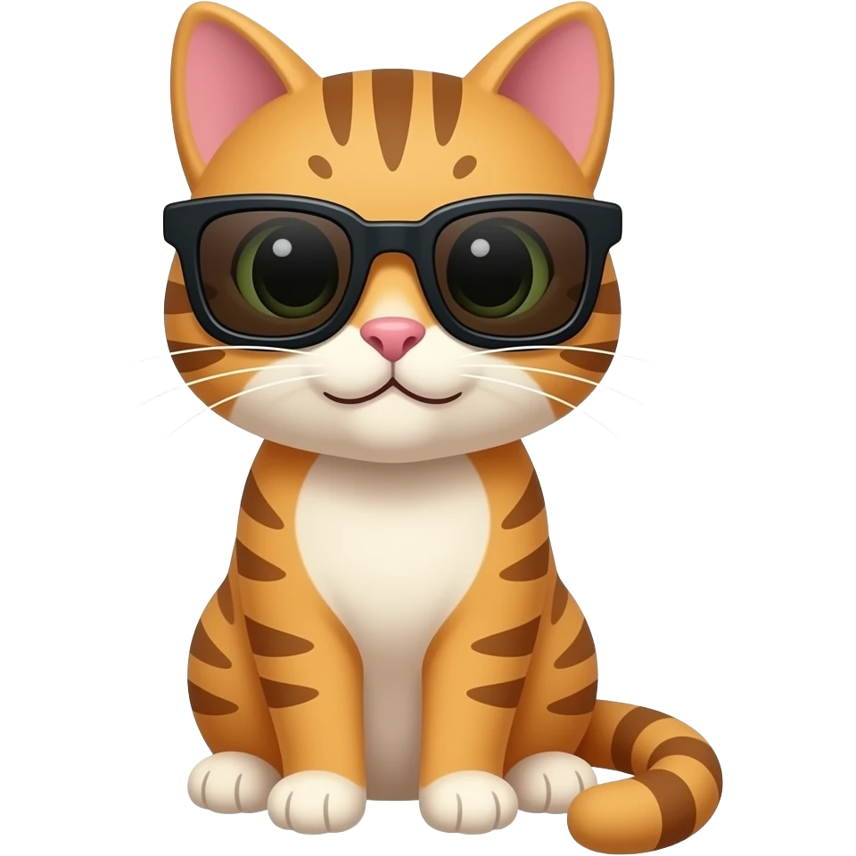 Cat wearing sunglasses emoji