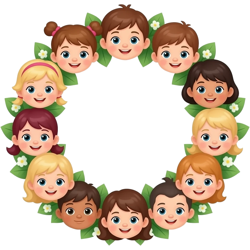 Гирлянда из малышей emoji