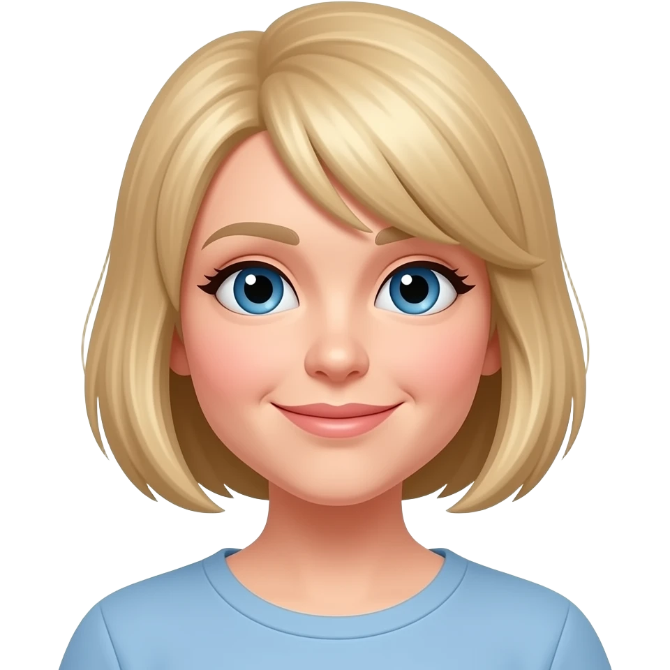 mom with blond short hair emoji