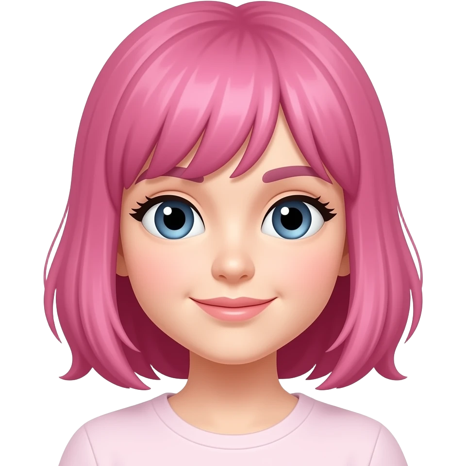 pink hair emoji